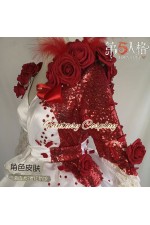 Identity V Perfumer Crimson Bride White Formal Dress Cosplay Costume